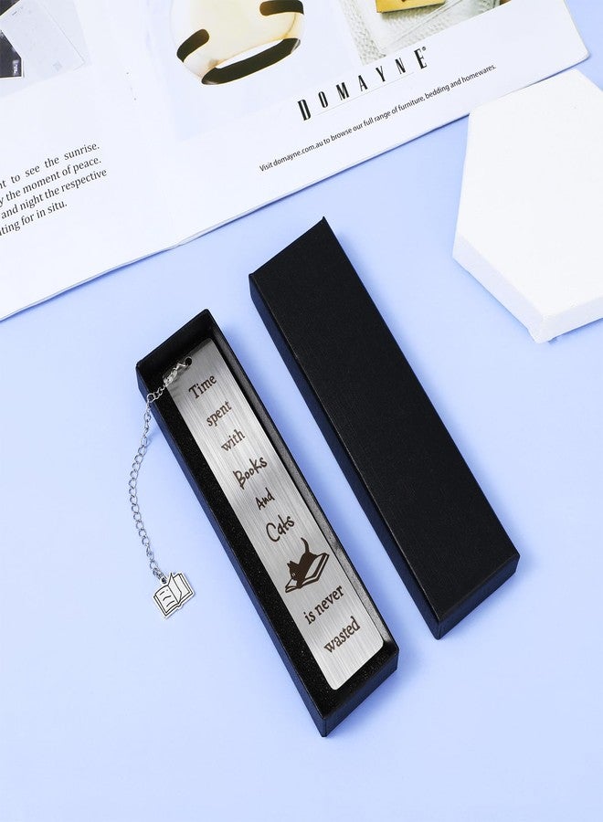Dimeho Cat Bookmark - Cute Lovers Gifts for Reading - Funny Book Marks for Cat Mom, Friend Birthday, Christmas - Accessories for Women Men - Image 3