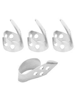 Finger Picks Metal 3Pcs Index Finger 1Pc Thumb Guitar Parts Musical Instrument Accessories(Silver ) - pzsku/Z59A6AA01FC71A18F123FZ/45/_/1732119799/474bce68-4808-4c09-a86a-25bdaf3a8199