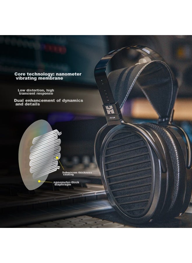 Hifiman Arya Recording Engineer Invisible Magnetic Version, Diaphragm Hifi Audiophile Over-ear Headphones - Image 1