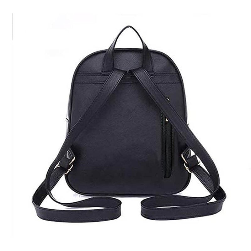 Floky Fashion Girls 3-PCS Fashion Cute Mini Leather Backpack sling & pouch set for Women - Image 4