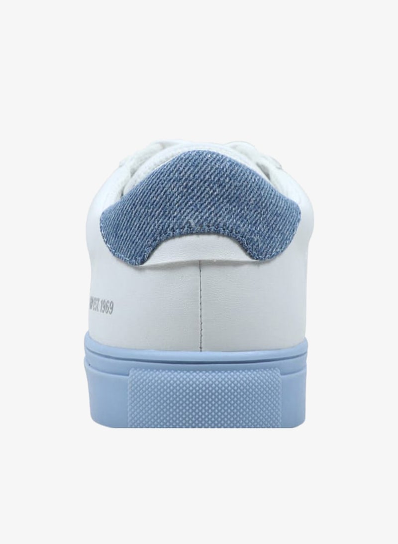 GAP Women's Panelled Sneakers with Lace-Up Closure - MEMPHIS - Image 3