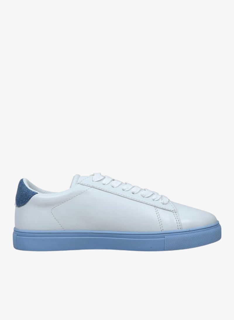 GAP Women's Panelled Sneakers with Lace-Up Closure - MEMPHIS - Image 2