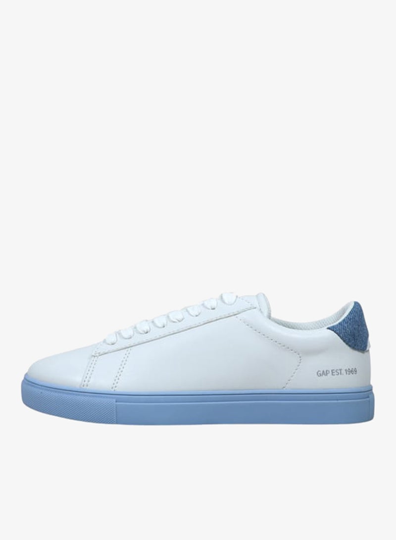 GAP Women's Panelled Sneakers with Lace-Up Closure - MEMPHIS - Image 1