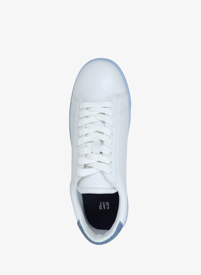 GAP Women's Panelled Sneakers with Lace-Up Closure - MEMPHIS - Image 4