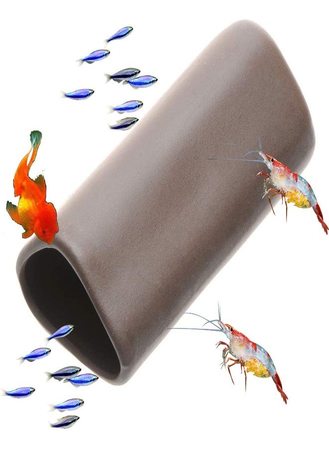 Saim Fish Spawning Cave Ceramic Hideout Breeding Shelter Aquarium Fish Tank Betta Decor Ornament, Large - Image 1