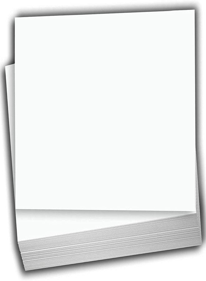Hamilco White Cardstock - Flat 4 X 6" Heavy Weight 100 lb Card Stock for Printer - 100 Pack - Image 1