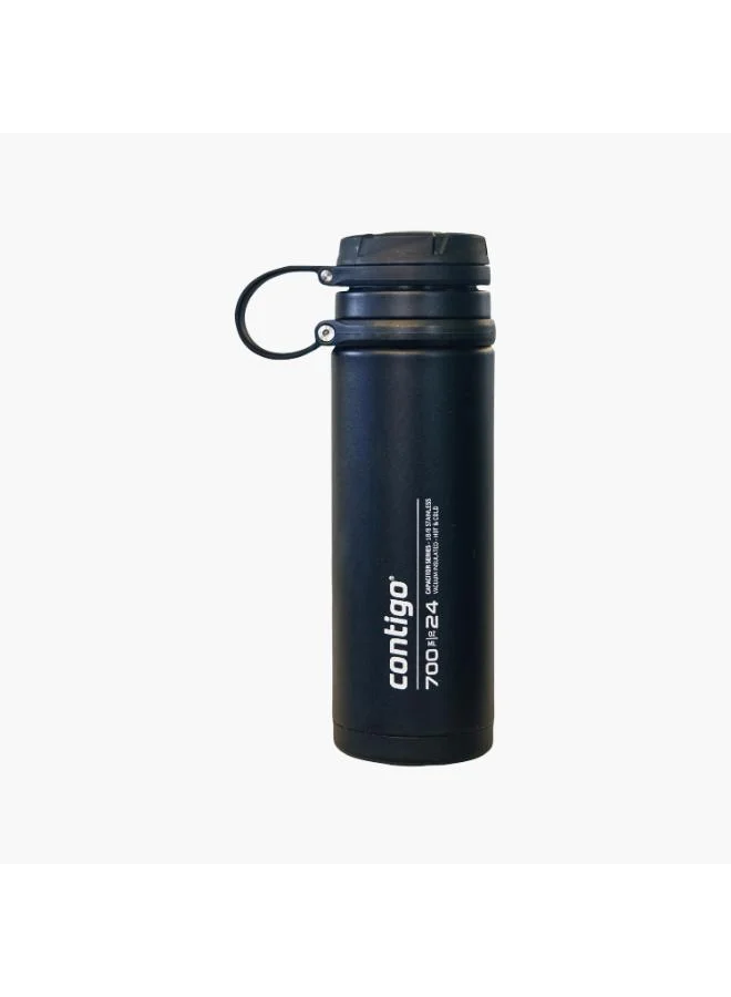 كونتيجو Contigo Plain Stainless Steel Water Bottle with Wide Mouth and Leak Resistant Design - 720 ml