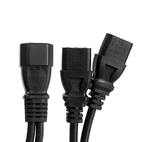 AuKvi UPS Server Y Splitter C14 to 2 x C13 Power Extension Cable - Image 3