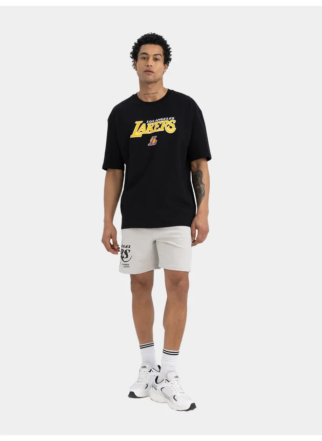 DeFacto DeFacto Grey LA Lakers Logo Shorts