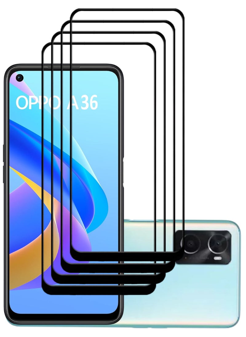 ACLIX 4 Pieces Antistatic ESD Dustproof Premium Quality High Definition Tempered Glass Screen Protector Designed For Oppo A36 - Image 1