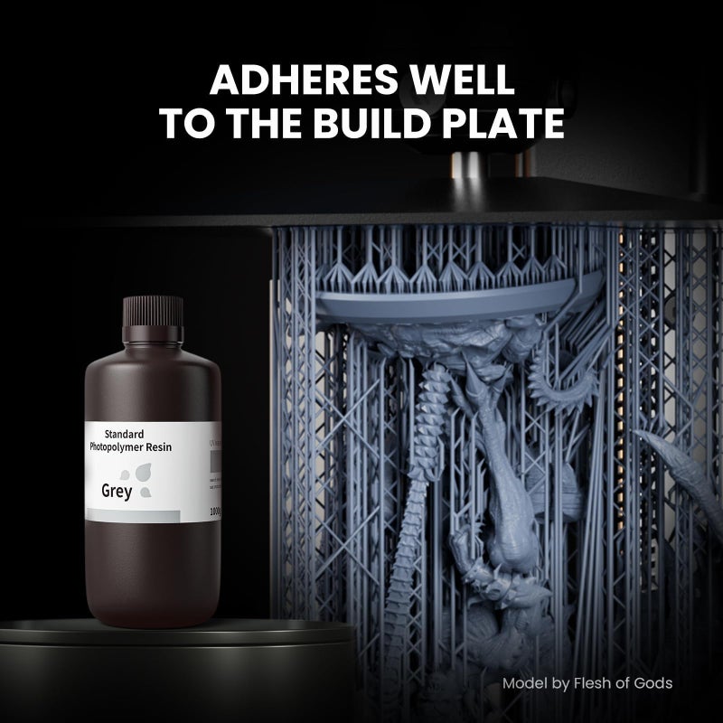 ELEGOO راتنج إيليغو القياسي للضوء البوليمري راتنج UV-Curing 405nm لطابعة 3D لمارس زحل المشتري MSLA DLP LCD 3D طباعة صفراء 500 جرام - Image 3