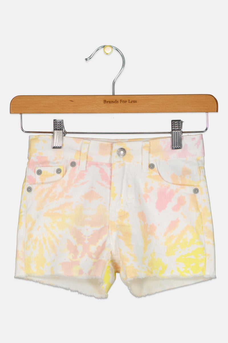 Levi's Kids Girl Tie Dye Basic Shorts, Multicolor - Image 3