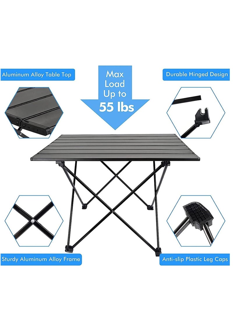 Folding Camping Table, Picnic Table with Carry Bag, Portable Table for Camping, Garden Patio Picnic, BBQ, Beach, Fishing