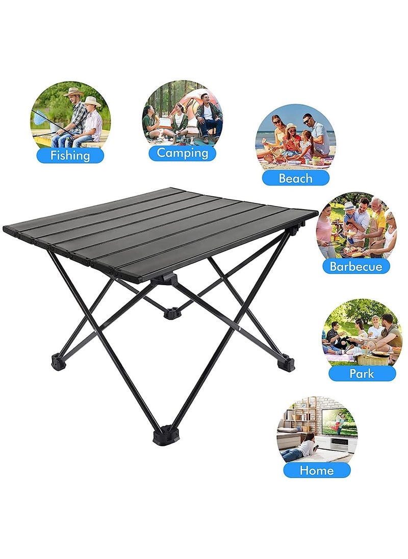 Folding Camping Table, Picnic Table with Carry Bag, Portable Table for Camping, Garden Patio Picnic, BBQ, Beach, Fishing