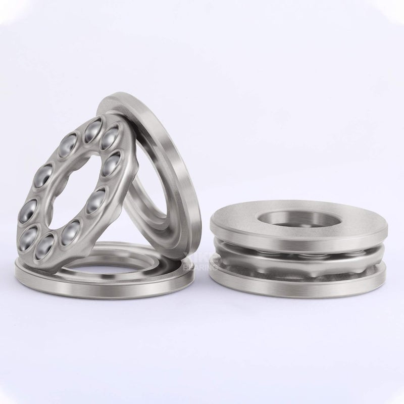 Xike 2 Pack 51100 Bearings 10x24x9mm, High Speed and Chrome Steel Thrust Ball Bearings. - Image 1