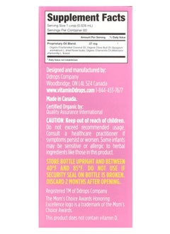 Ddrops Organic Baby Teething Liquid Drops For Ages 3 Months+ 60 Drops 0.06 fl oz (1.7 ml)  - Image 2