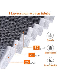 Sprinters Sprinters - Large Capacity Clothes Storage Bag Organizer  3 Pack 90L With Reinforced Handle, Thick Fabric For Comforters , Blankets , Bedding , Foldable With Sturdy Zipper, Clear Window  - Image 4
