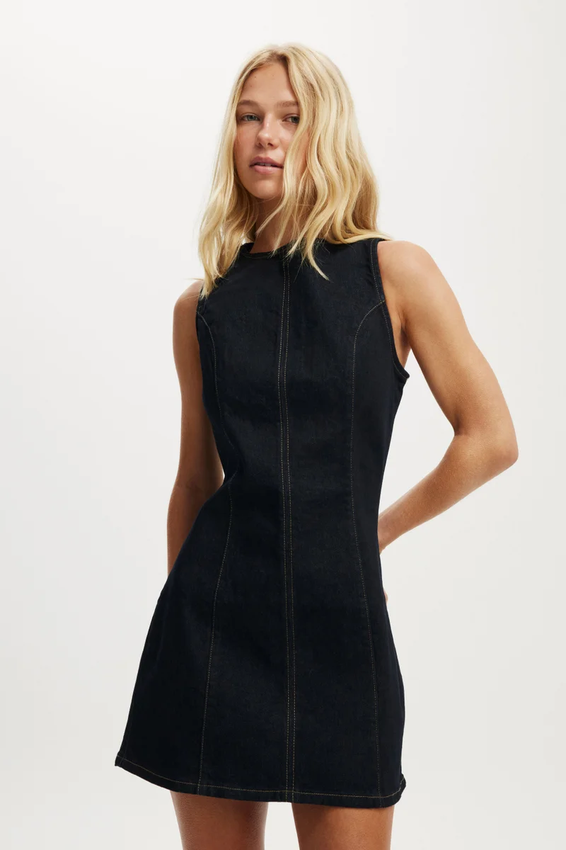 Cotton On HARLEY DENIM MINI DRESS