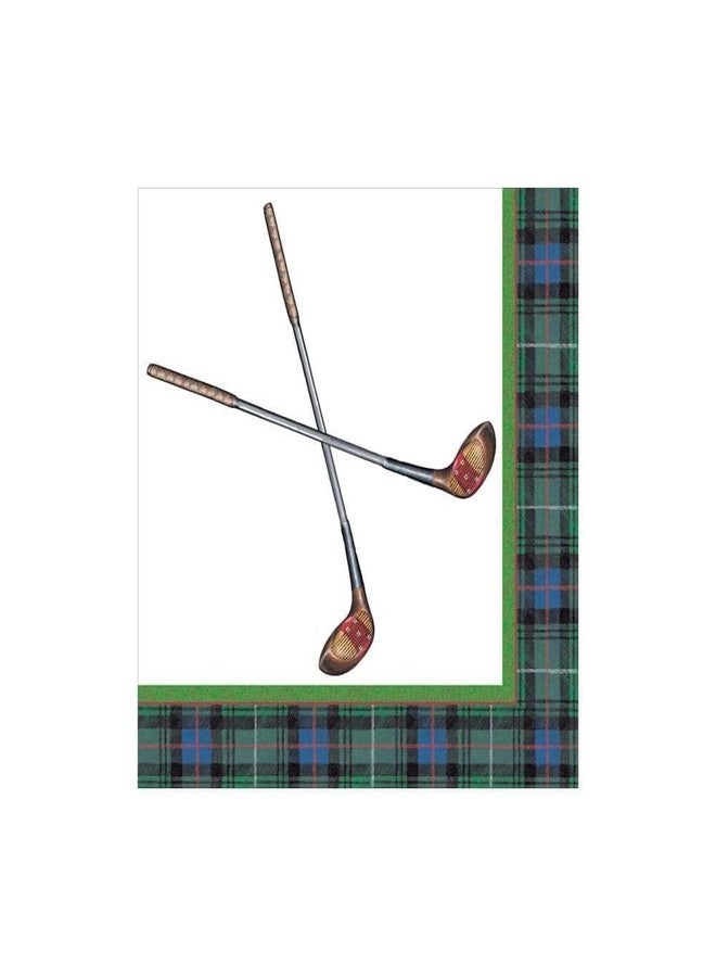 Caspari Golfing Paper Cocktail Napkins - 20 Per Package - Image 2