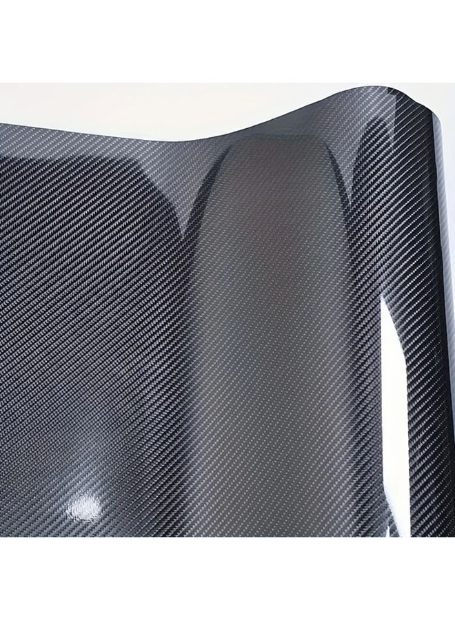 6D Glossy Black Carbon Fiber Vinyl Wrap 7 87x59 84 Inch Self Adhesive For Car Motorcycle Boat - Image 4