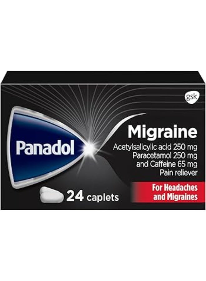 PANADOL MIGRAINE 24 CAPLETS