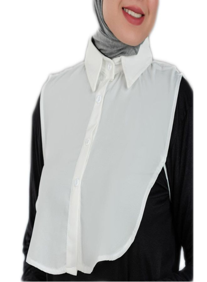 Fatah Shirt Collar - Hidden  - Off-White Color for Women - Image 1
