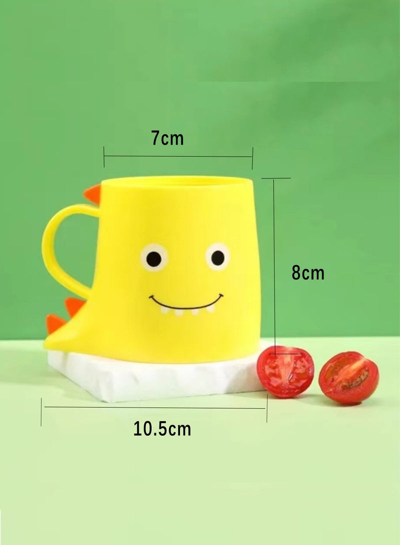 HaveDream Children's Cartoon Toothbrush And Tooth Cup Set (Red Toothbrush + Yellow Tooth Cup) - Image 3