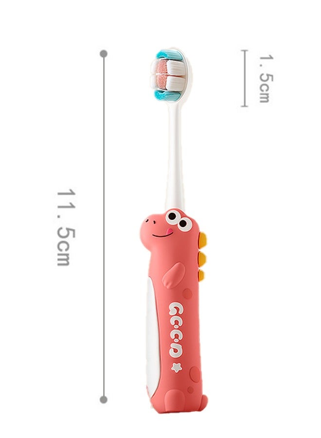 HaveDream Children's Cartoon Toothbrush And Tooth Cup Set (Red Toothbrush + Yellow Tooth Cup) - Image 2