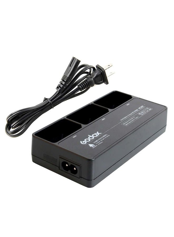 Godox VC26T Triple Battery Charger Kit for Godox V1 V1 Pro Flash Speedlite VB26 VB26A VB26B VB30 Lithium Battery Pack - Image 1