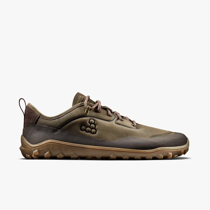 Vivobarefoot Unisex Tracker Leather Low Hiking Outdoor Boot Brown