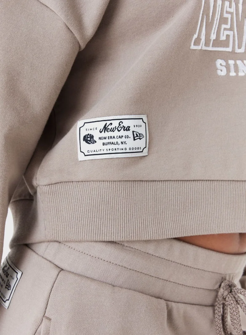 NEW ERA New Era Wordmark Cropped Hoodie