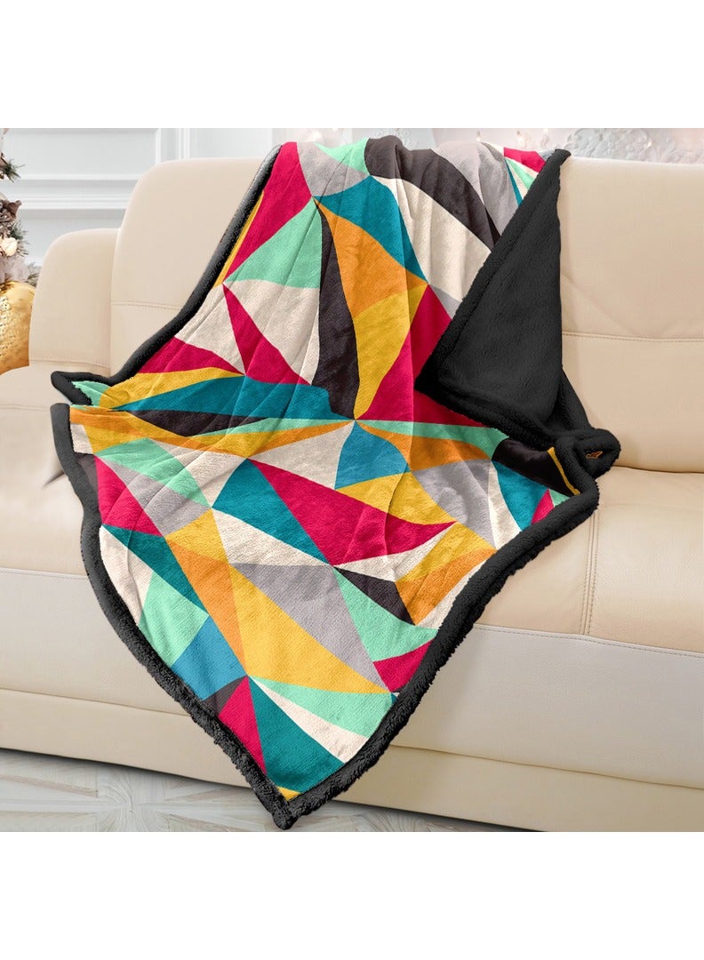 ريزاريز رمي بطانية أريكة هندسية ملونة ناعمة