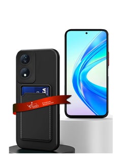 Wtech Silicone TPU With Card Holder Case Cover For Honor X7b 4G 2023 Black  - Image 1