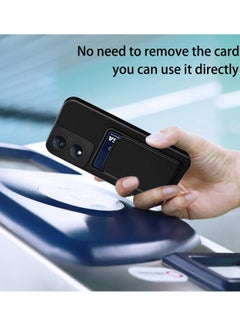 Wtech Silicone TPU With Card Holder Case Cover For Honor X7b 4G 2023 Black  - Image 3