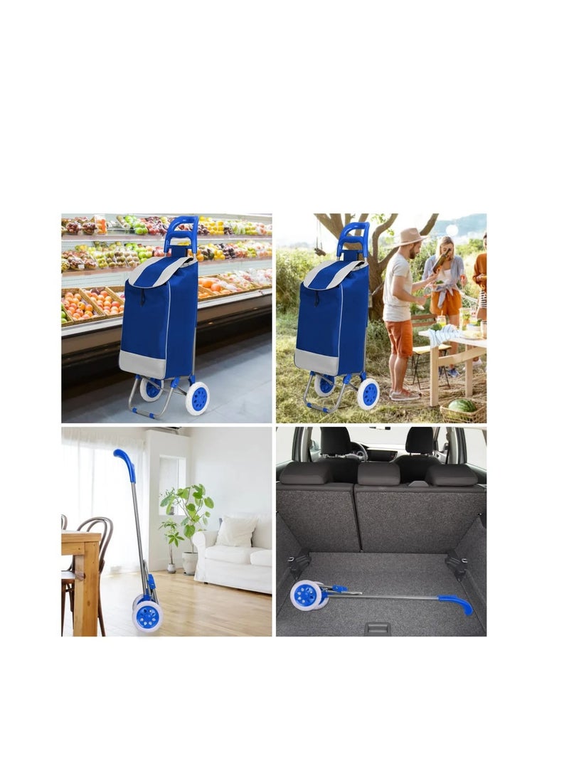 Blue shopping cart 20" inch  - Image 5