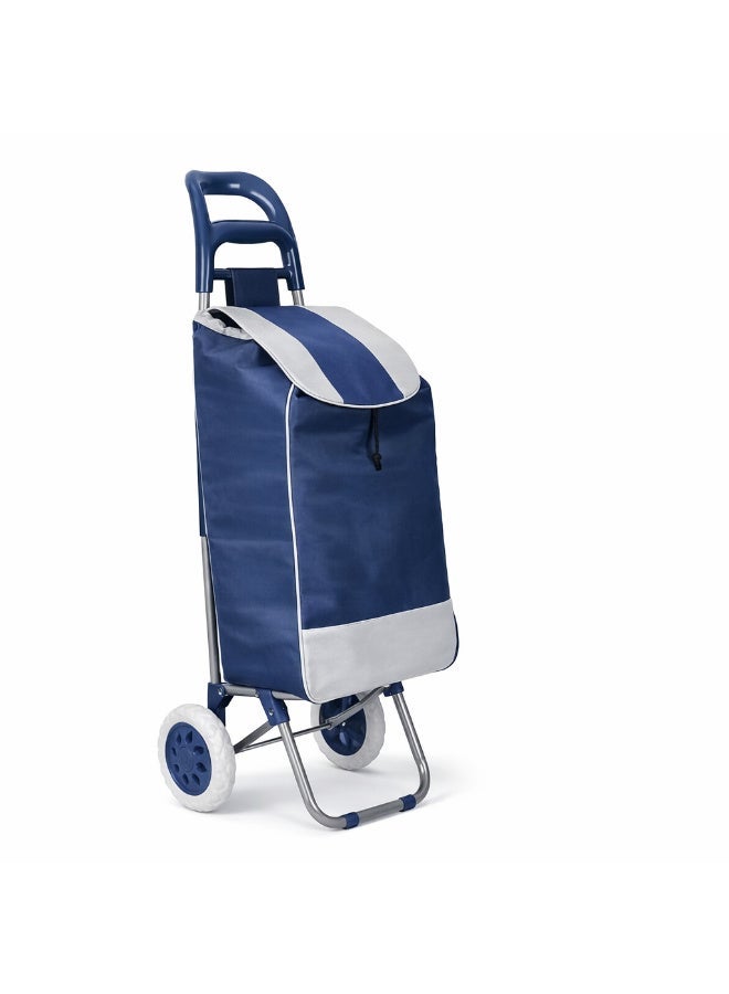 Foldable Utility Shopping Cart with Wheels – Heavy Duty Portable Grocery Trolley for Shopping & Travel - Image 1