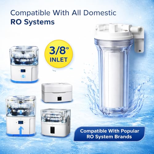 IONIX Transparent pre Filter for ro Water Purifier, Full Transparent See Thru Pre Filter housing Kit & Combo for All RO/UV/UF Water purifiers - Image 3