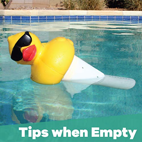 GAME 4002 Derby Duck, 3 Inch Chlorine, Five Tablet Capacity Above-or Inground Pool Use, Adjustable Dispensing Rate - Image 3