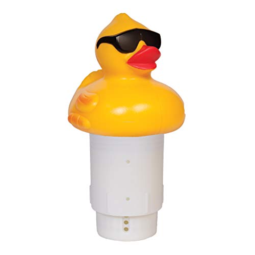GAME 4002 Derby Duck, 3 Inch Chlorine, Five Tablet Capacity Above-or Inground Pool Use, Adjustable Dispensing Rate - Image 1