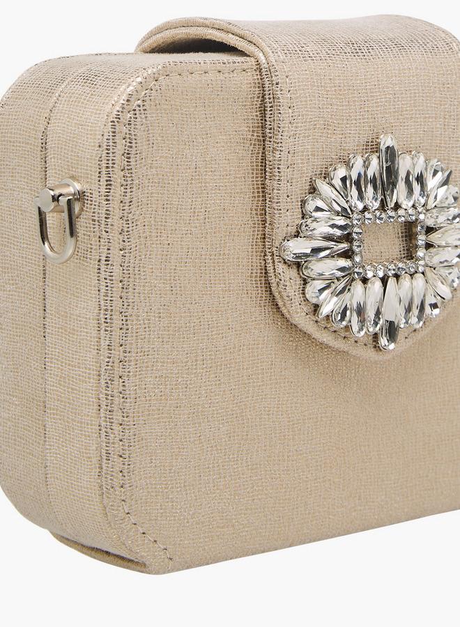 Celeste Embellished Clutch with Chain Strap Ramadan Collection - Image 5