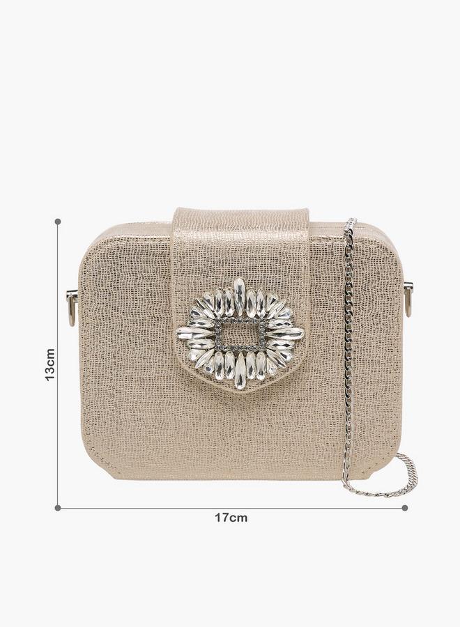 Celeste Embellished Clutch with Chain Strap Ramadan Collection - Image 2