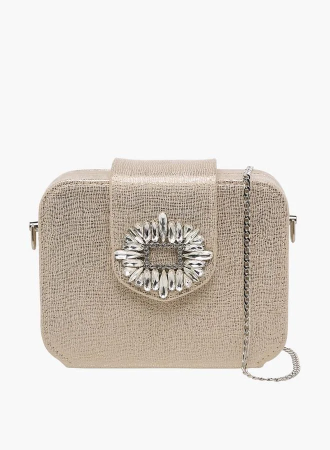 Celeste Embellished Clutch with Chain Strap Ramadan Collection