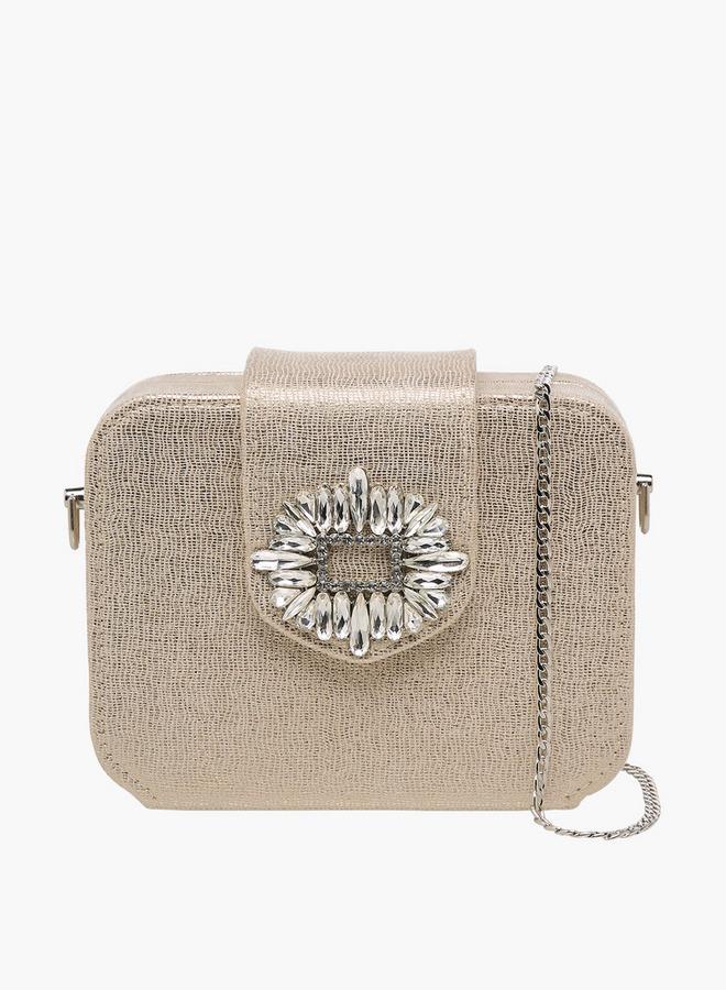 Celeste Embellished Clutch with Chain Strap Ramadan Collection - Image 1