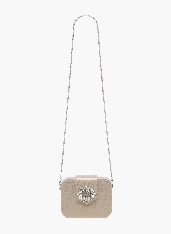 Celeste Embellished Clutch with Chain Strap Ramadan Collection - Image 3