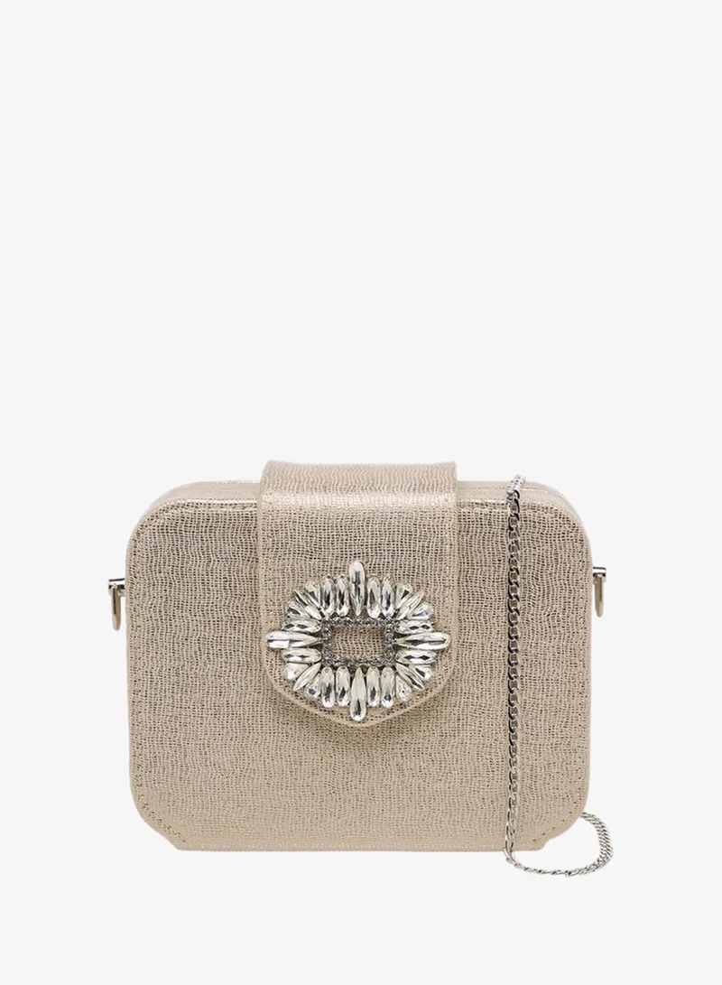 سيليست Embellished Clutch with Chain Strap Ramadan Collection