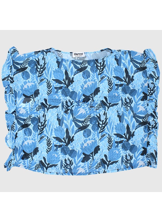 playmore Blue Flowery Cache Maillot  - Image 1