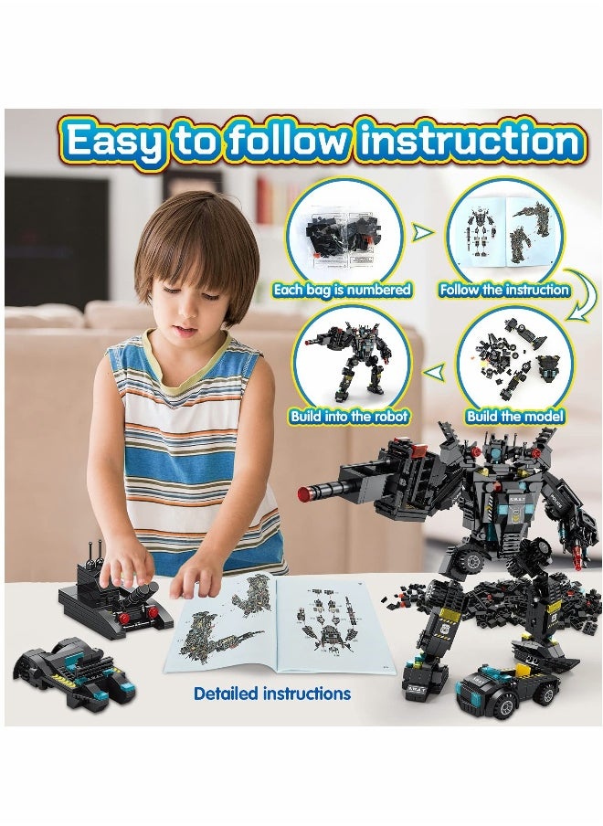 51-in-1 Robot Building Kit for Kids STEM Building Toys Erector Set for Boys 8-12 Engineering STEM Projects Construction Building Blocks Toys Gifts for Boys Kids Age  - Image 5