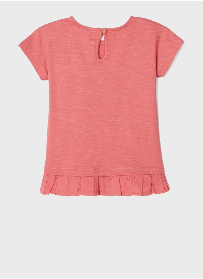 Zippy - Infant Graphic Ruffle Hem T-Shirt - Image 1