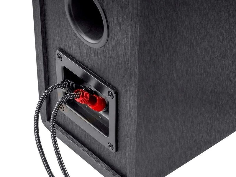 Monoprice Premium Braided Speaker Wire 14AWG - With Gold Plated Banana Plug Connectors - Affinity Series, 1 Pack, 6 Foot Red/Black - Image 5