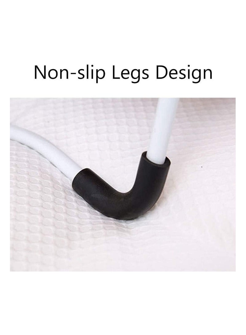 Cuisine Art طاولة سرير قابلة للطي مع زاوية قابلة للتعديل، فتحة لجهاز الآيباد، وحامل أكواب، صينية lap مريحة للاستخدام على السرير أو الأريكة، حامل كمبيوتر محمول قابل للطي لمشاهدة الأفلام، القراءة، والعمل، بيج - Image 4